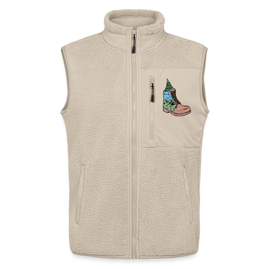 Unisex Sherpa Vest - beige