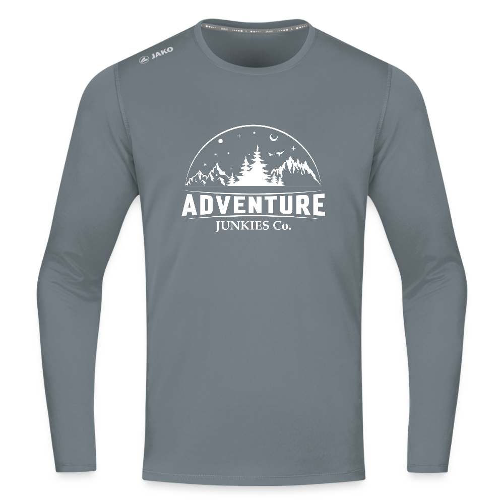 Long Sleeve Running Breathable Top - grey