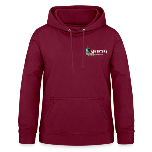 Women's Hoodie Water Adventure - bordeaux