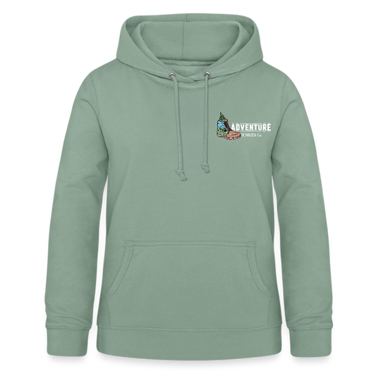 Women's Hoodie Water Adventures - steel green