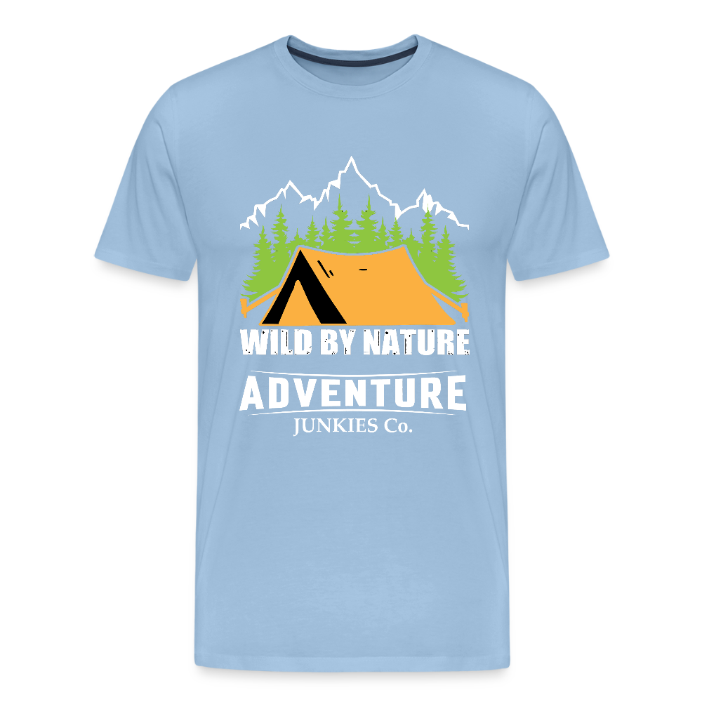 Men’s Premium T-Shirt Wild By Nature Design - sky