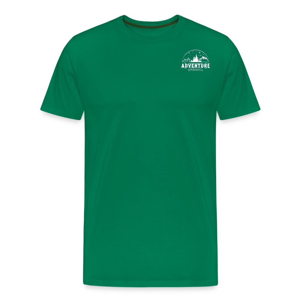Men’s Premium T-Shirt Let The Adventure Begin Design - kelly green