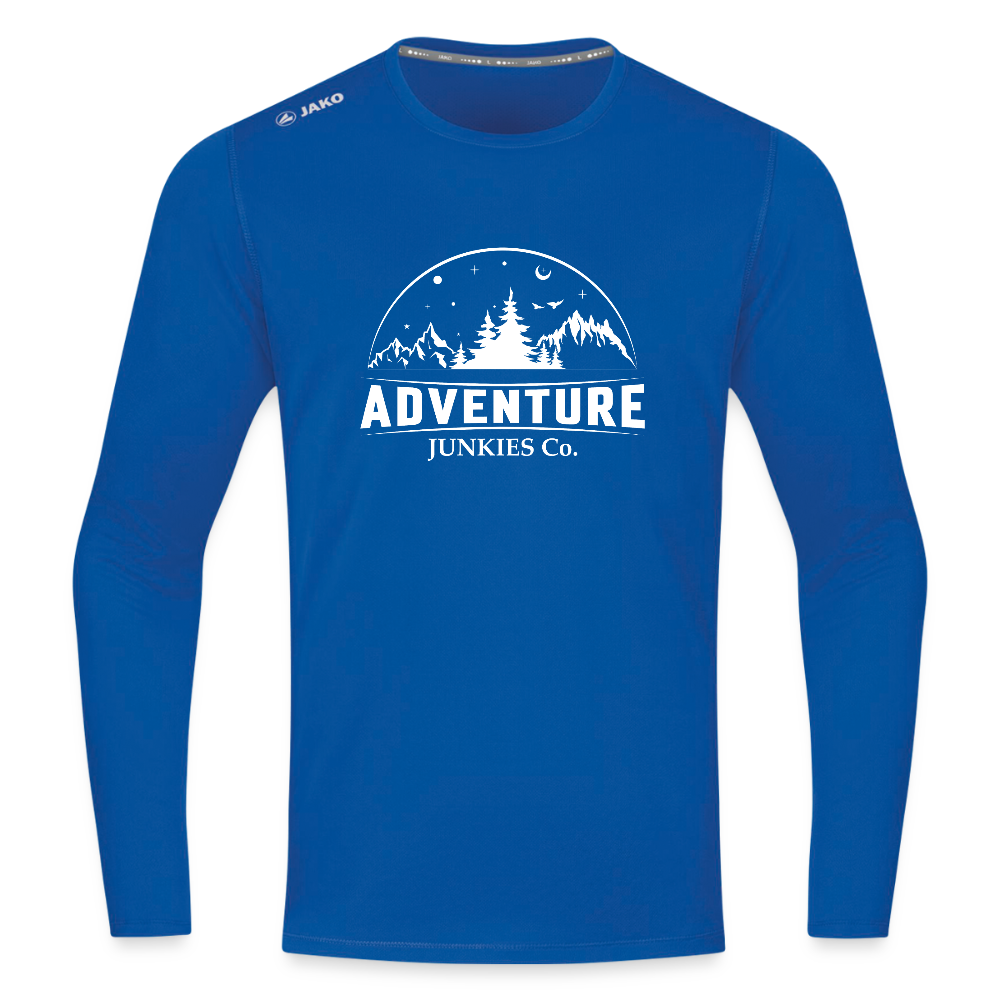Long Sleeve Running Breathable Top - royal blue
