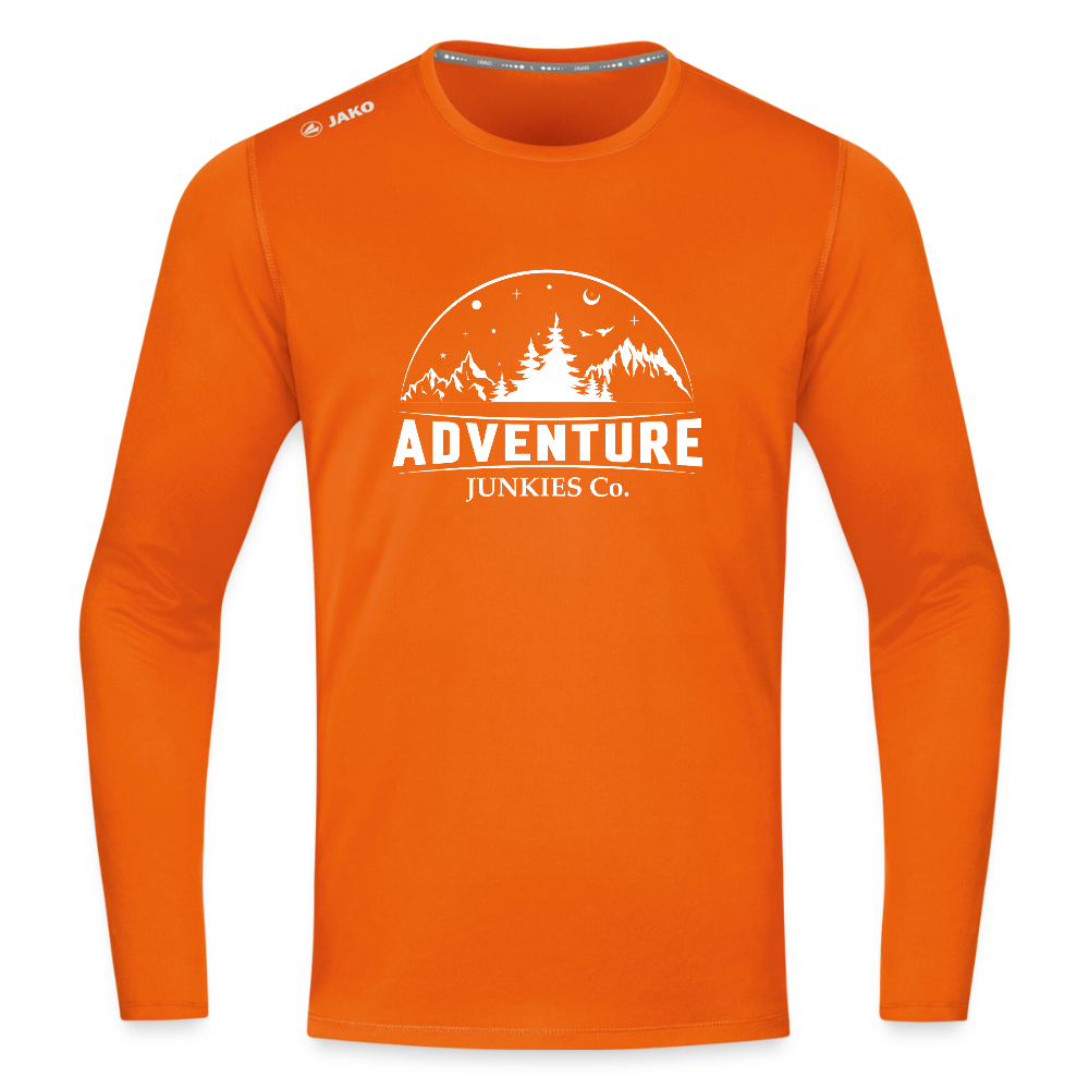 Long Sleeve Running Breathable Top - neon orange