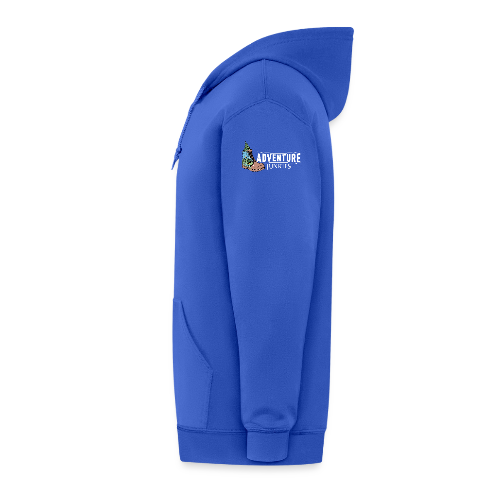 Adult Unisex Heavyweight Hooded Jacket - royal blue