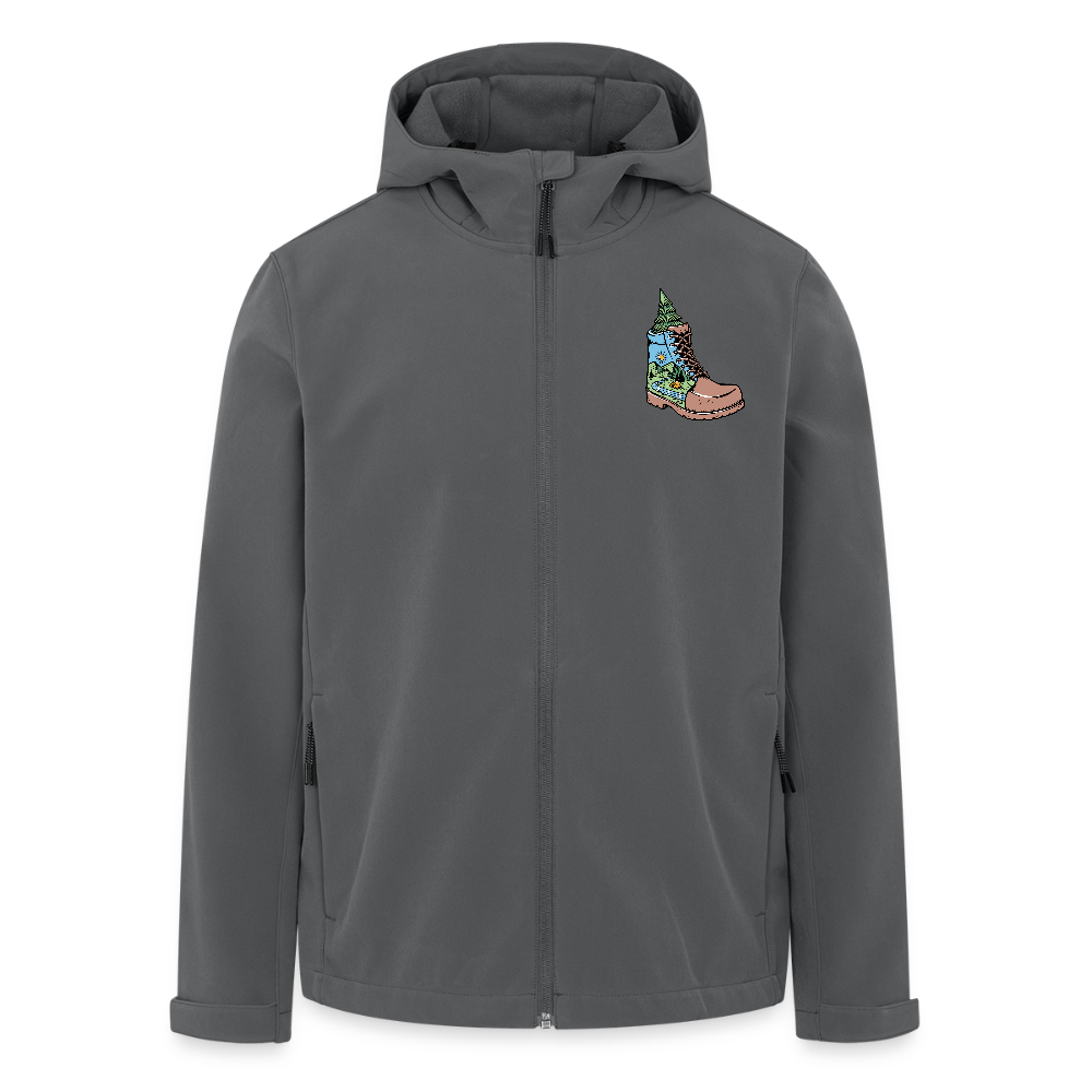 Unisex Recycled Softshell Jacket THE DISCOVERER!! - anthracite