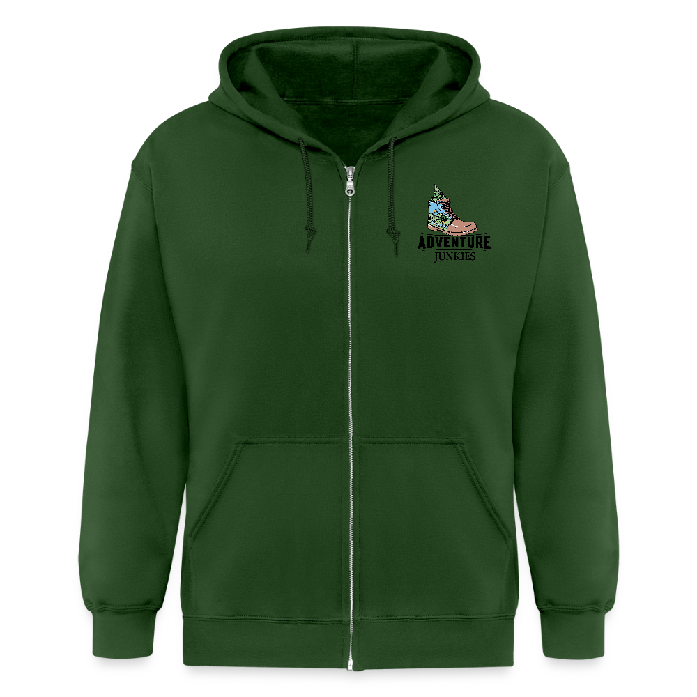 Unisex Heavyweight Hooded Jacket - forrest