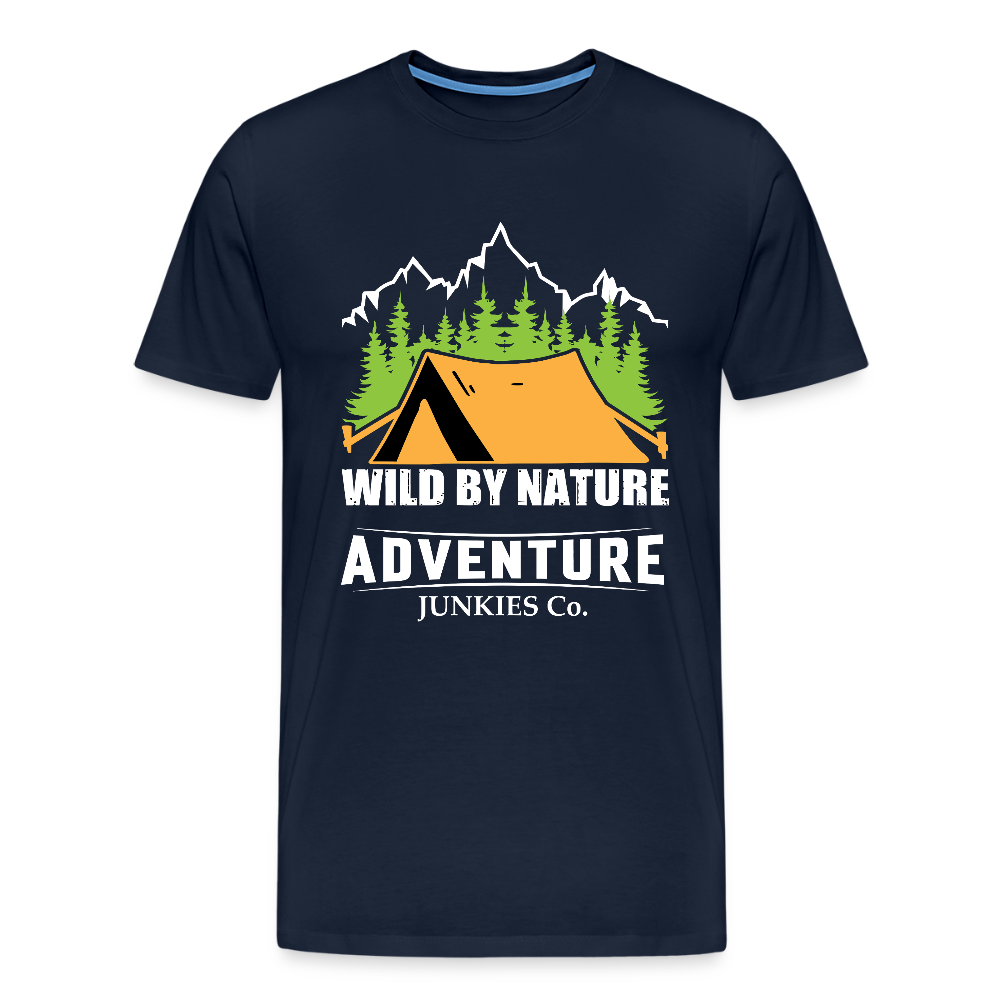 Men’s Premium T-Shirt Wild By Nature Design - navy