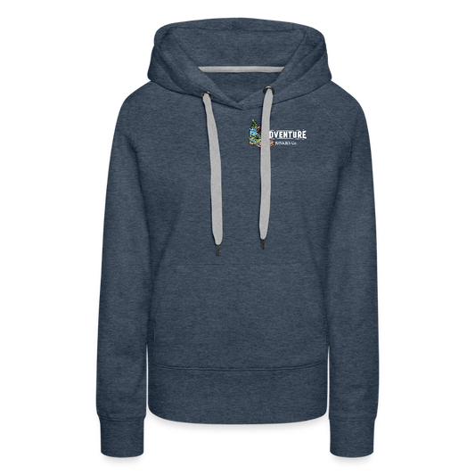 Women’s Premium Hiking / Walking Hoodie - heather denim