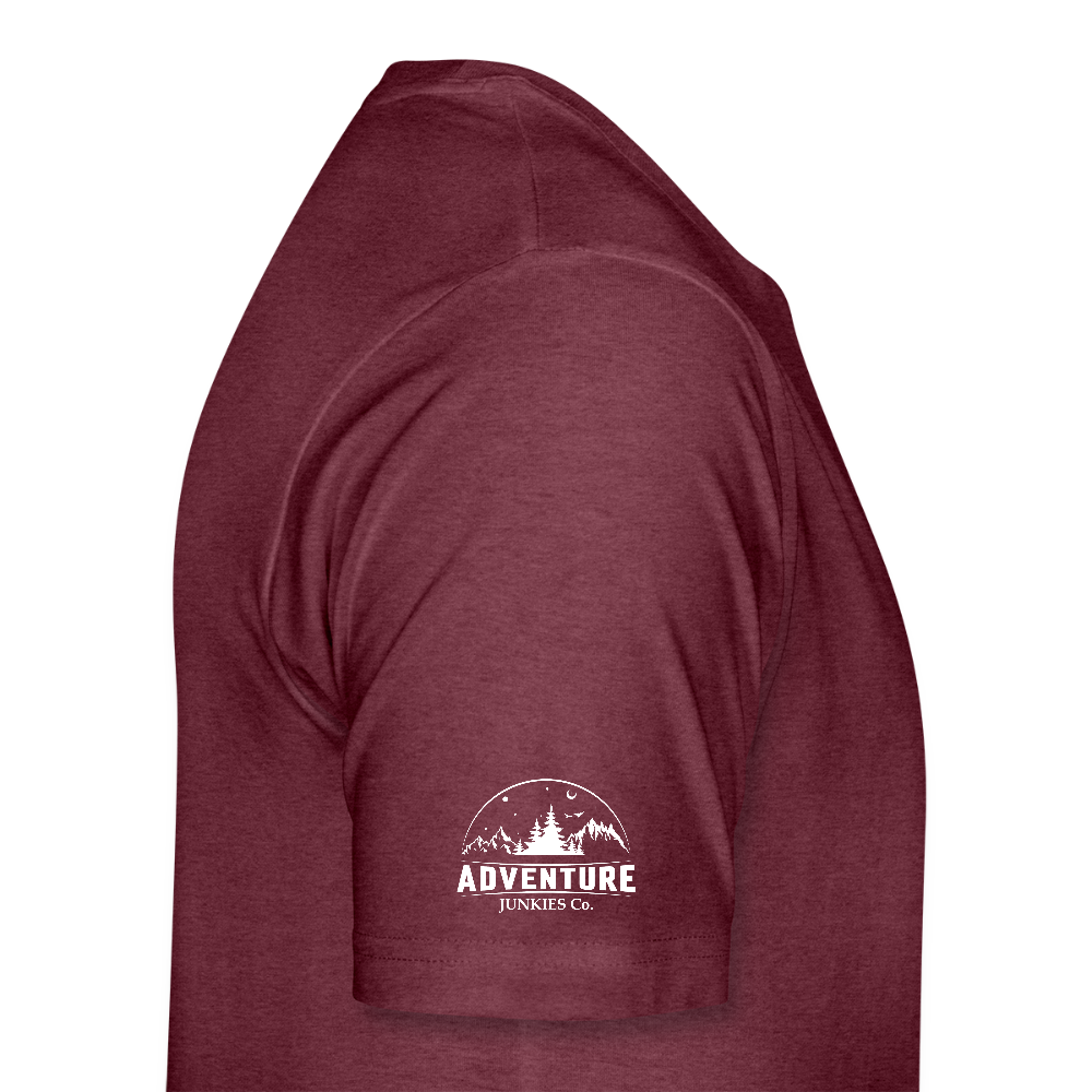 Men’s Premium T-Shirt Wild By Nature Design - heather burgundy