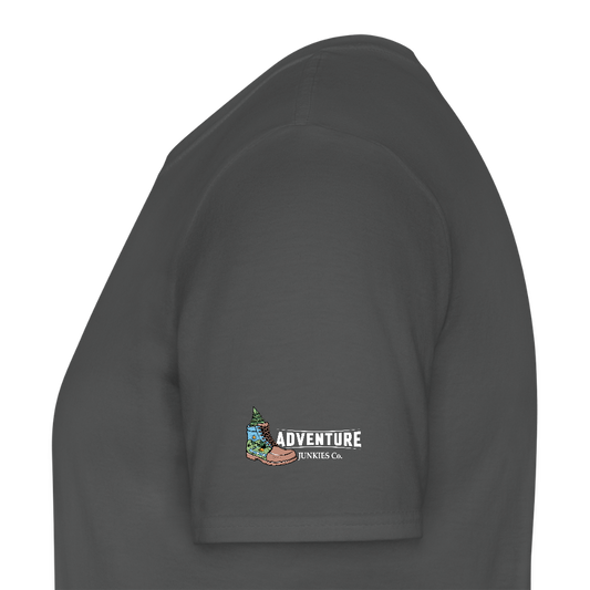 Men's Hiking & Walking T-Shirt - charcoal grey