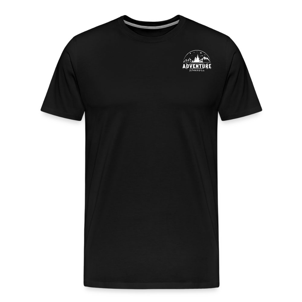 Men’s Premium T-Shirt Let The Adventure Begin Design - black