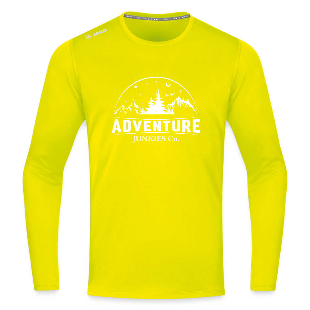 Long Sleeve Running Breathable Top - neon yellow