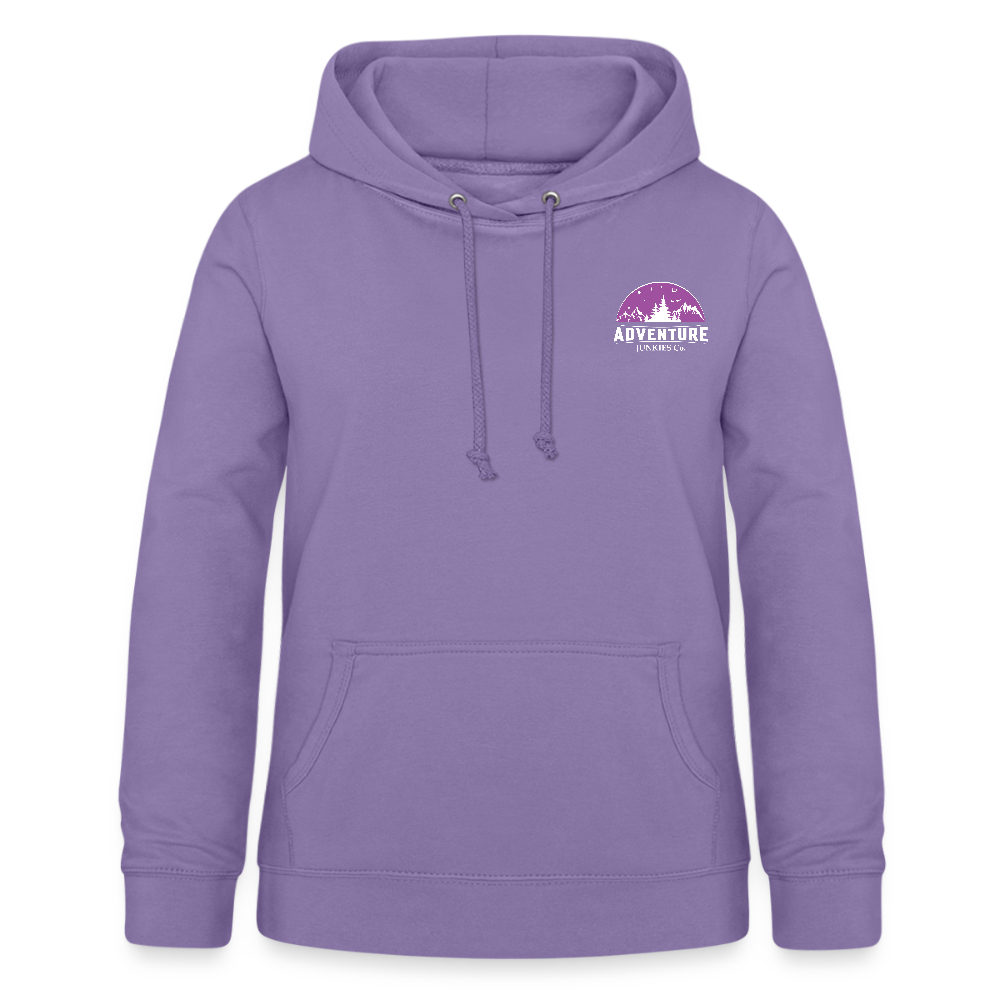 Women's Hoodie Purple Logo Design - lavender