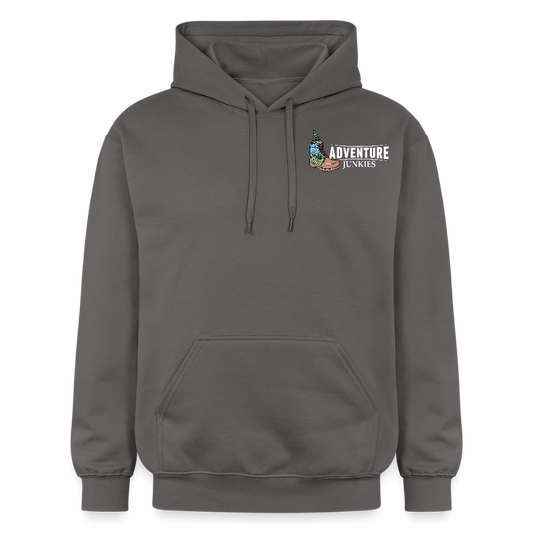 Adult Unisex Midweight Hoodie {Customise Breed & Paw} - dark grey