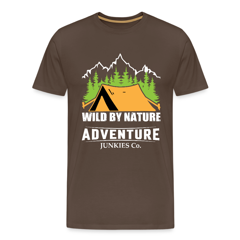 Men’s Premium T-Shirt Wild By Nature Design - noble brown