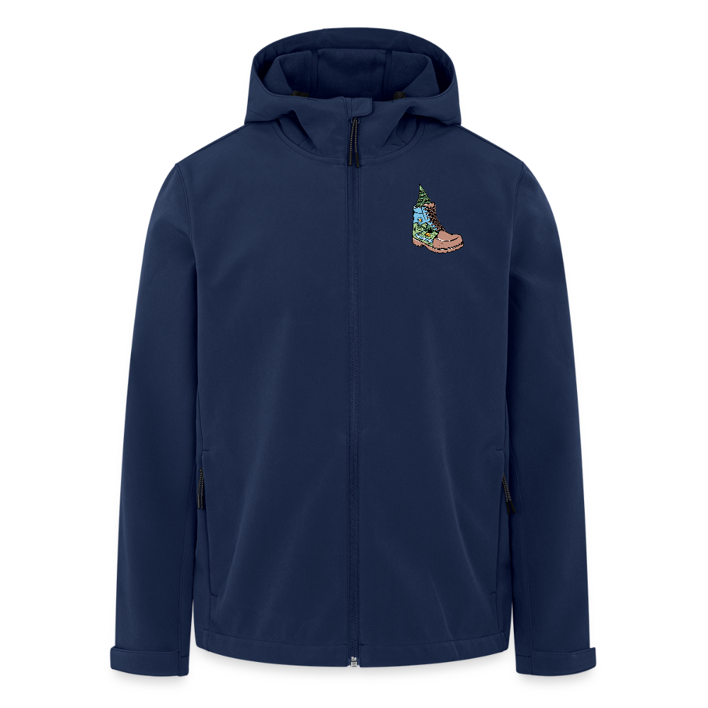 Unisex Recycled Softshell Jacket THE DISCOVERER!! - navy
