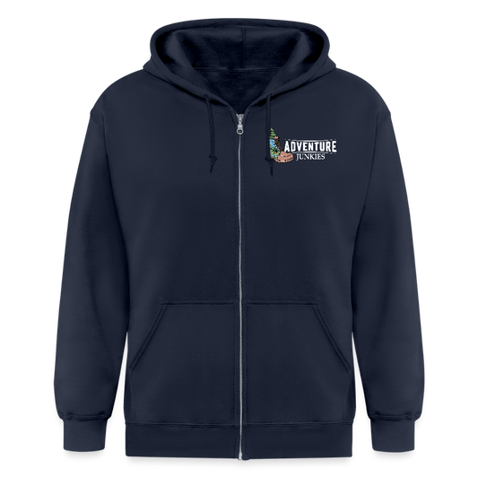 Adult Unisex Heavyweight Hooded Jacket - navy