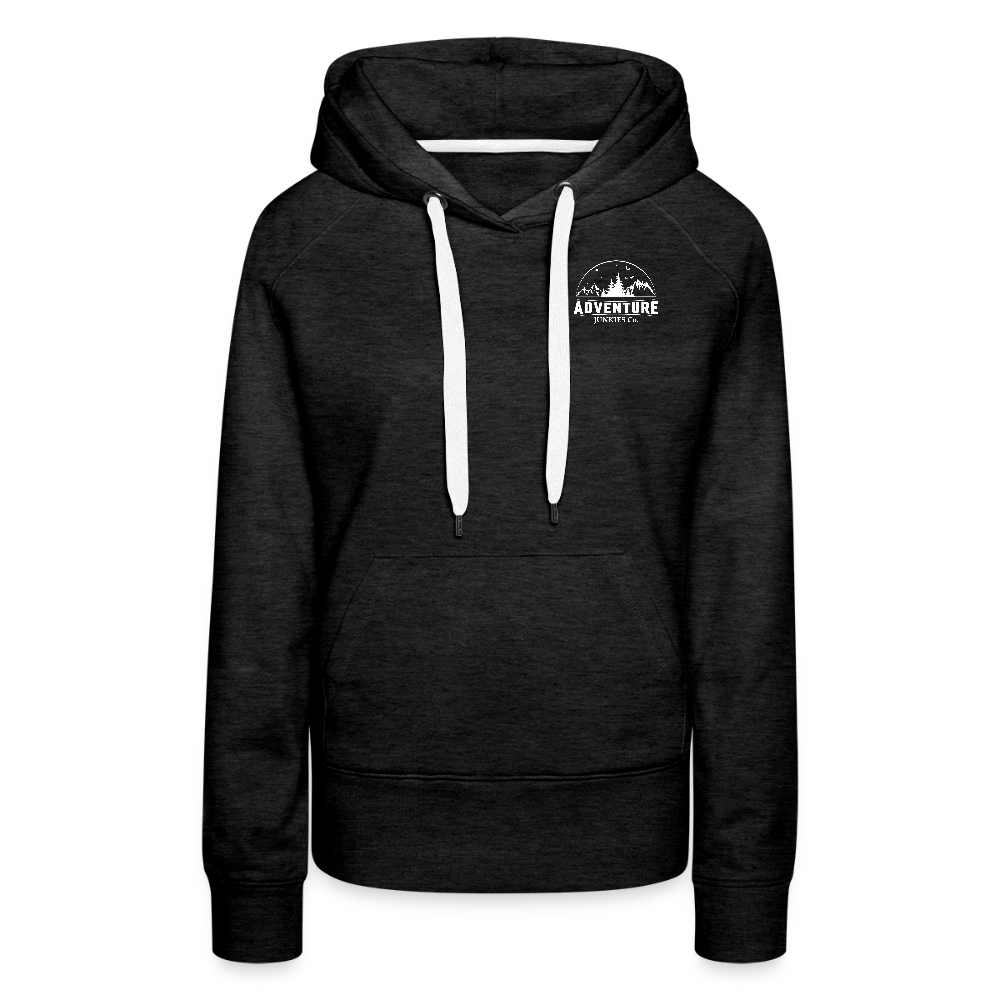 Women’s Premium Hoodie Charcoal Grey - charcoal grey