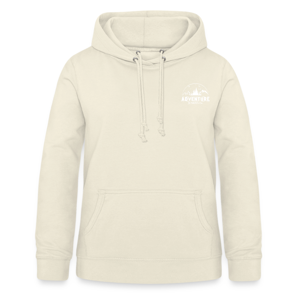 Women's Hoodie Pink Logo Design - vanilla