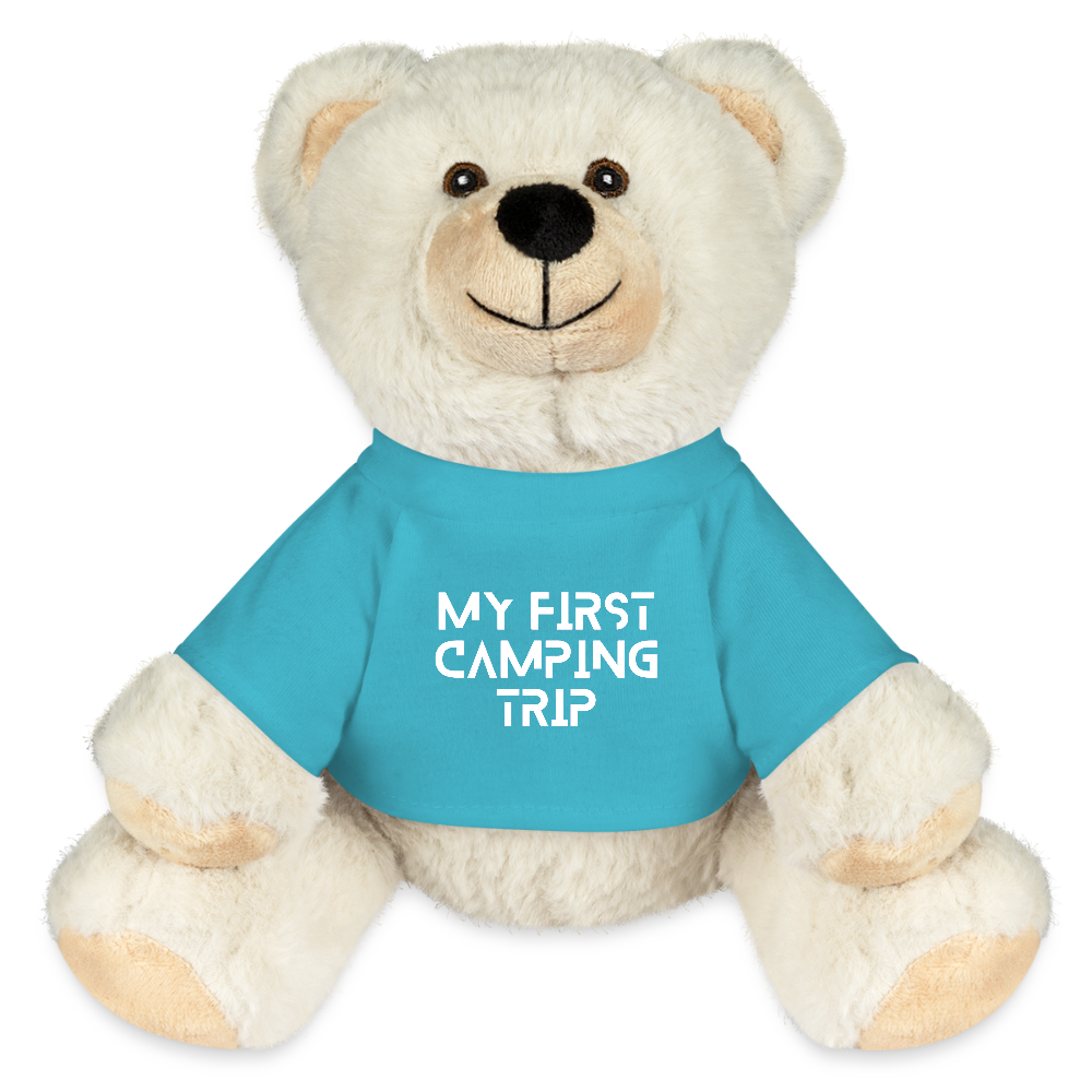 Teddy Bear Cream Blue T-shirt - atoll blue