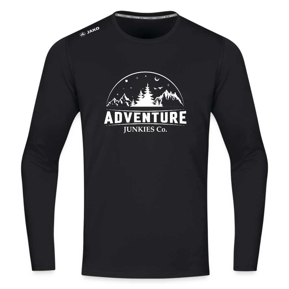 Long Sleeve Running Breathable Top - black
