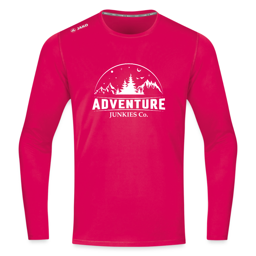 Long Sleeve Running Breathable Top - dark pink