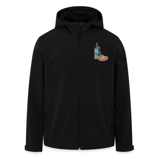 Unisex Recycled Softshell Jacket THE DISCOVERER!! - black