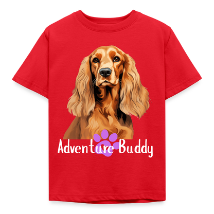 Children's  T-Shirt  {Customise Breed & Paw } - red