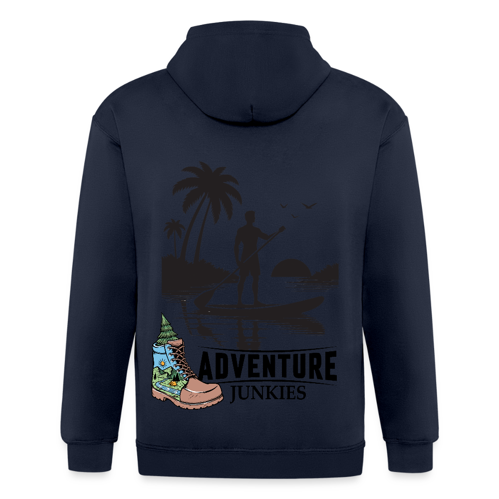 Adult Unisex Heavyweight Hooded Jacket - navy
