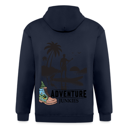 Adult Unisex Heavyweight Hooded Jacket - navy