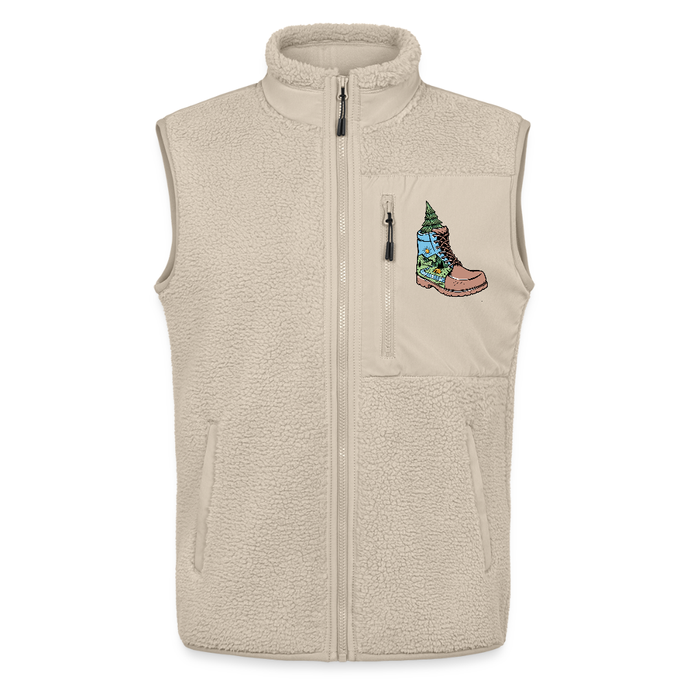 Unisex Sherpa Vest - beige