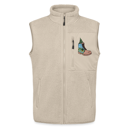 Unisex Sherpa Vest - beige