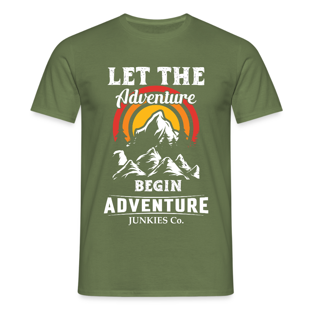 Men's Hiking & Walking T-Shirt - military green