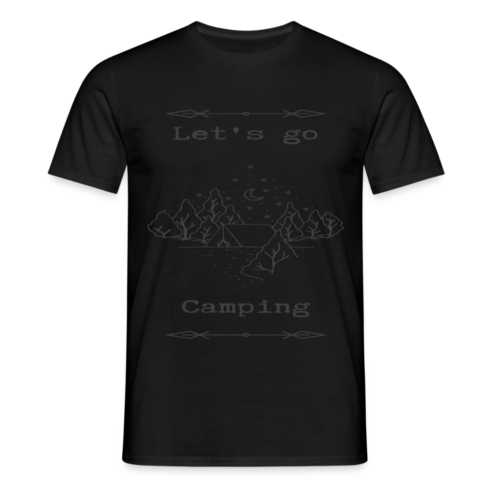 Men's  Camping T-Shirt - black