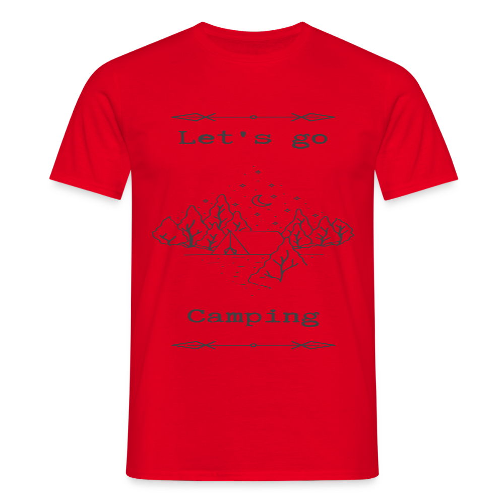 Men's  Camping T-Shirt - red