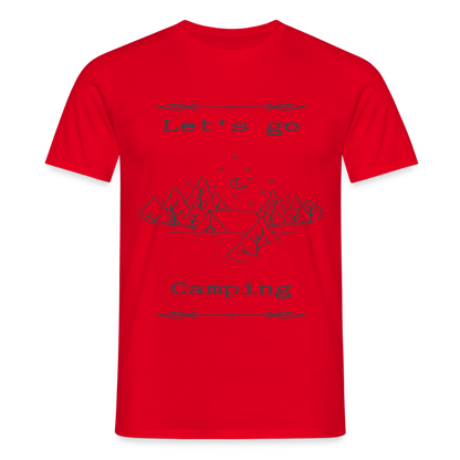 Men's  Camping T-Shirt - red