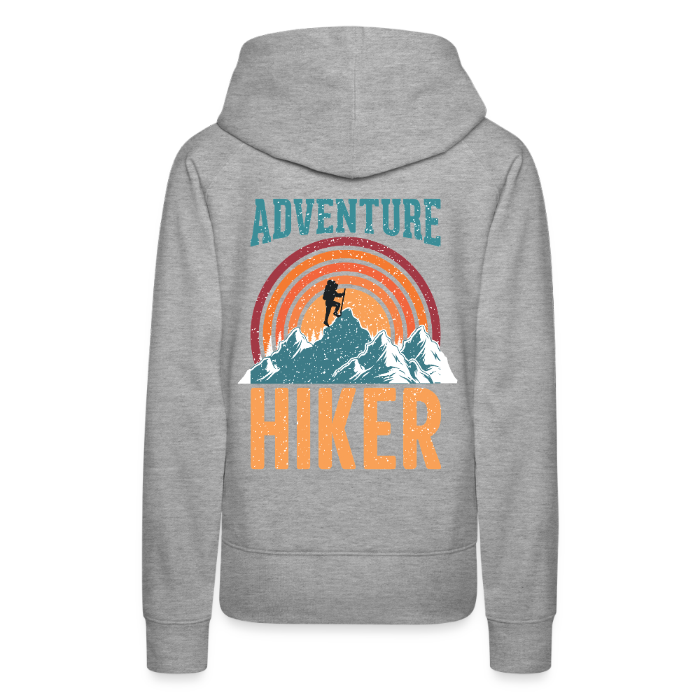 Women’s Premium Hiking / Walking Hoodie - heather grey