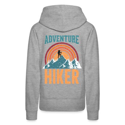 Women’s Premium Hiking / Walking Hoodie - heather grey