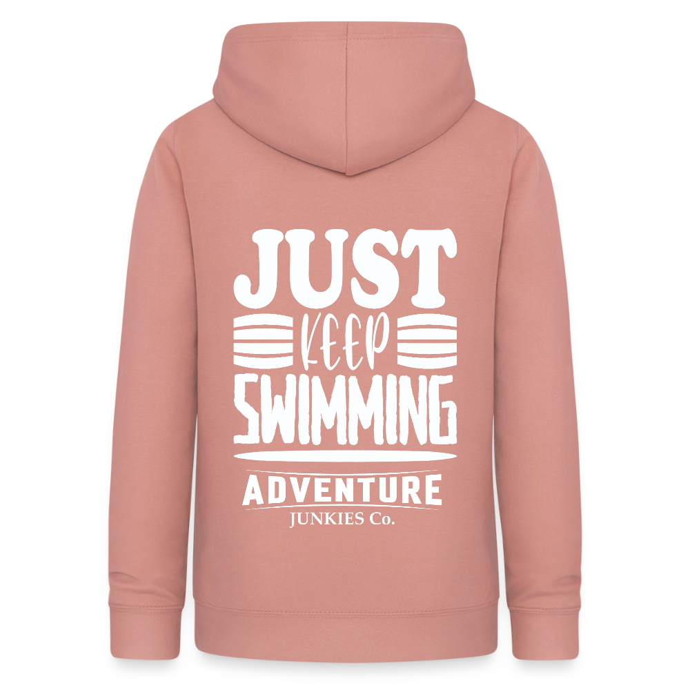 Women's Hoodie Water Adventures - dusky rose