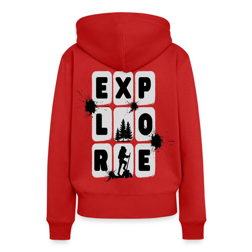 Women’s Premium  Hiking / Walking Hoodie - red