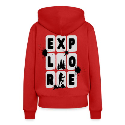 Women’s Premium  Hiking / Walking Hoodie - red