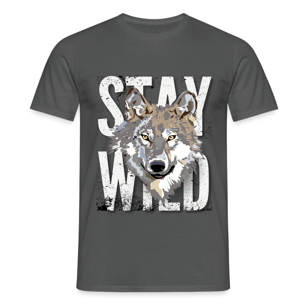 Men's Camping T-Shirt - charcoal grey