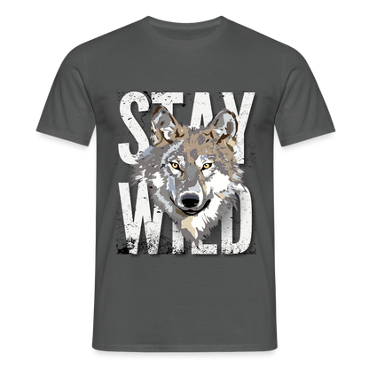 Men's Camping T-Shirt - charcoal grey