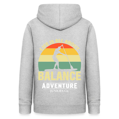 Women's Hoodie  Water Adventure - light heather grey