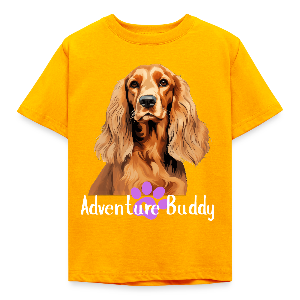Children's  T-Shirt  {Customise Breed & Paw } - gold