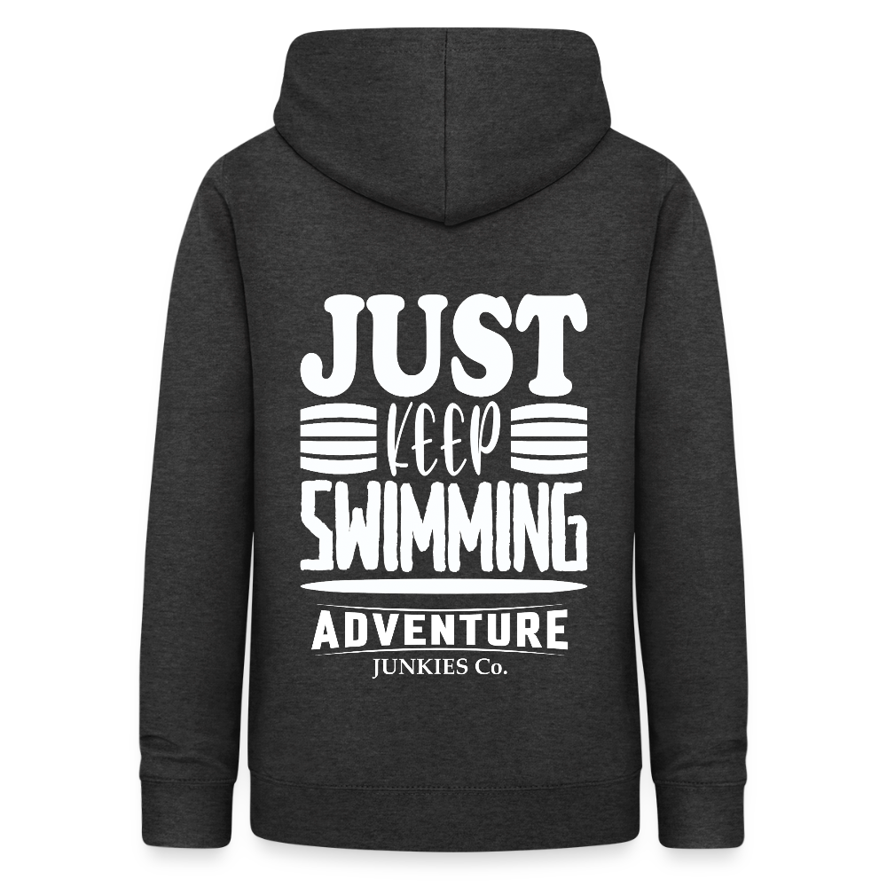 Women's Hoodie Water Adventures - charcoal grey