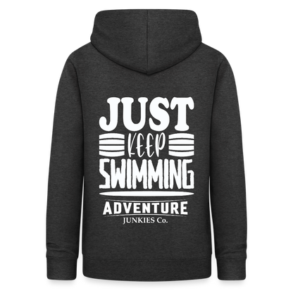 Women's Hoodie Water Adventures - charcoal grey