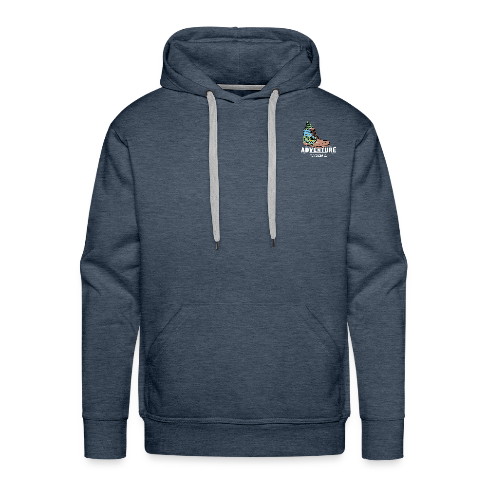 Men’s Premium  Water Fun Hoodie - heather denim