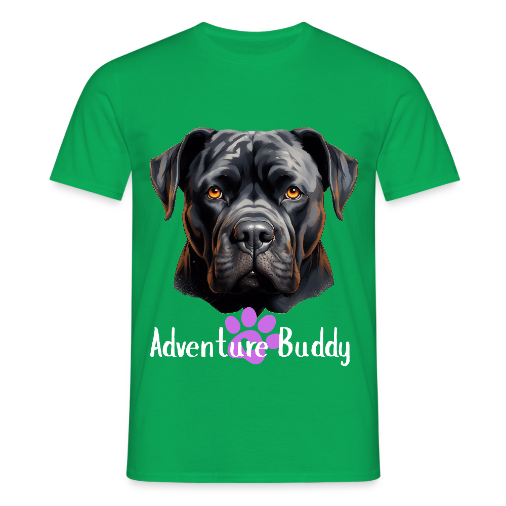 Men's T-Shirt  {Customise Breed & Paw } - kelly green